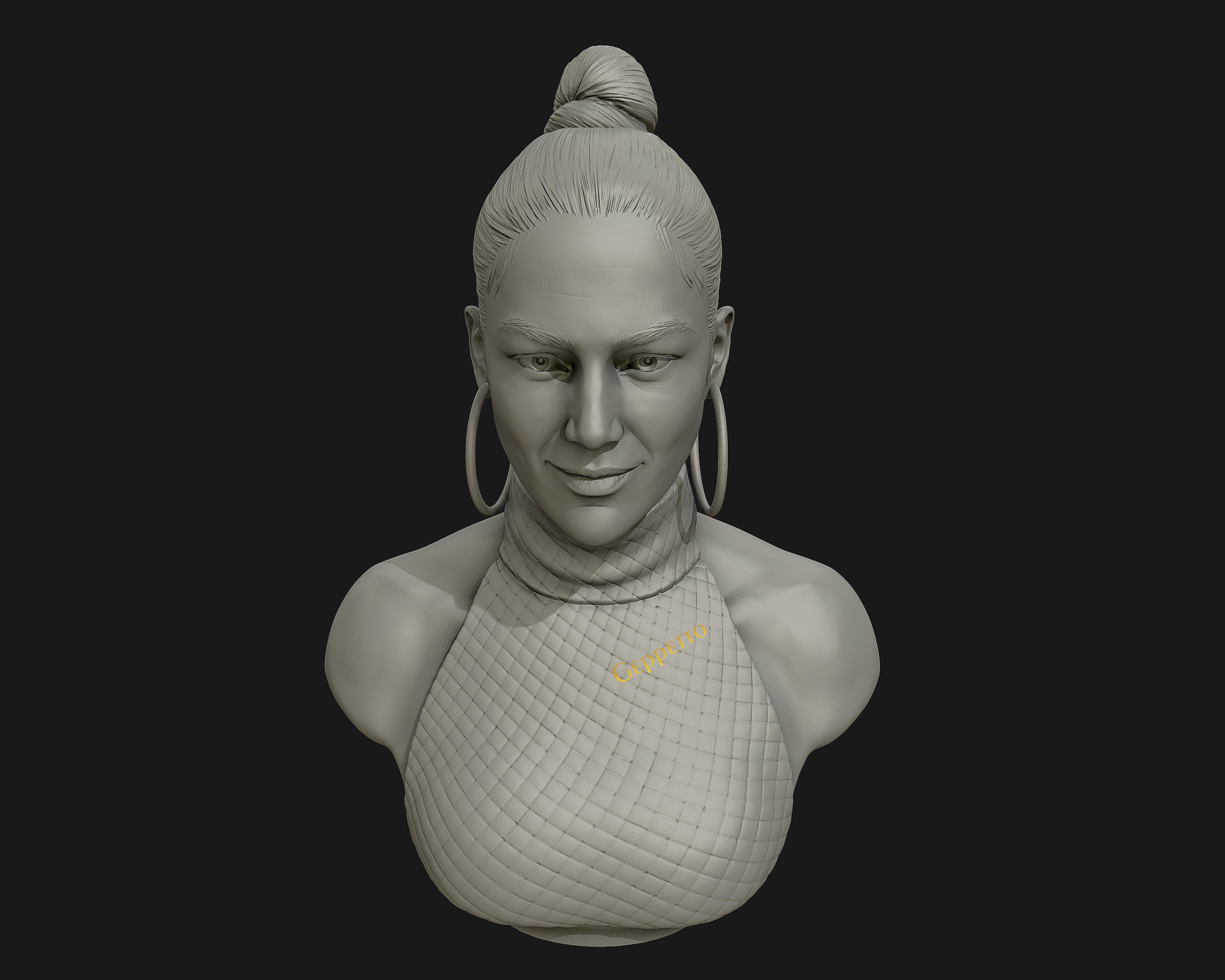 Jennifer Lopez  sculpture Ready to Print 3D print model_12