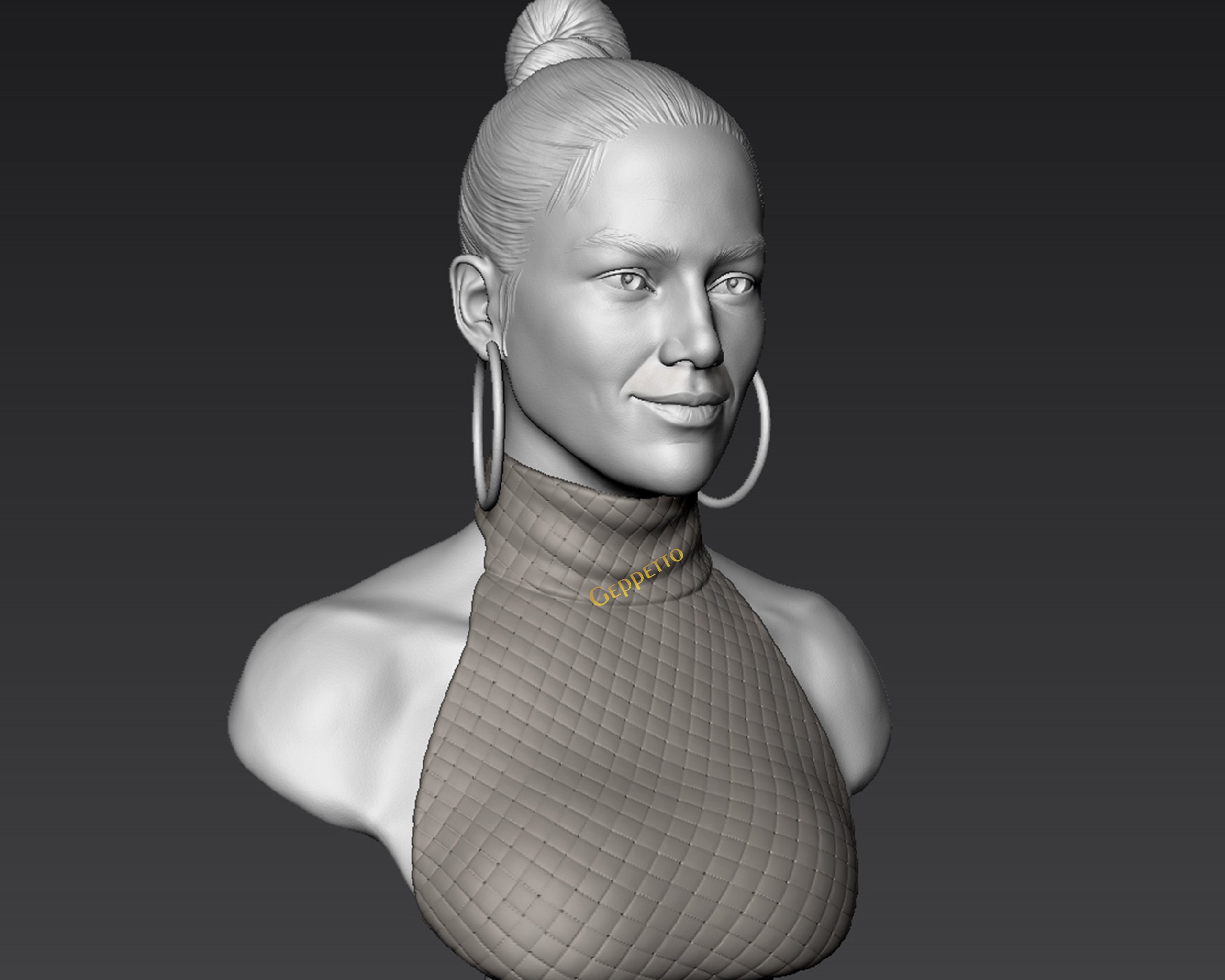 Jennifer Lopez  sculpture Ready to Print 3D print model_5