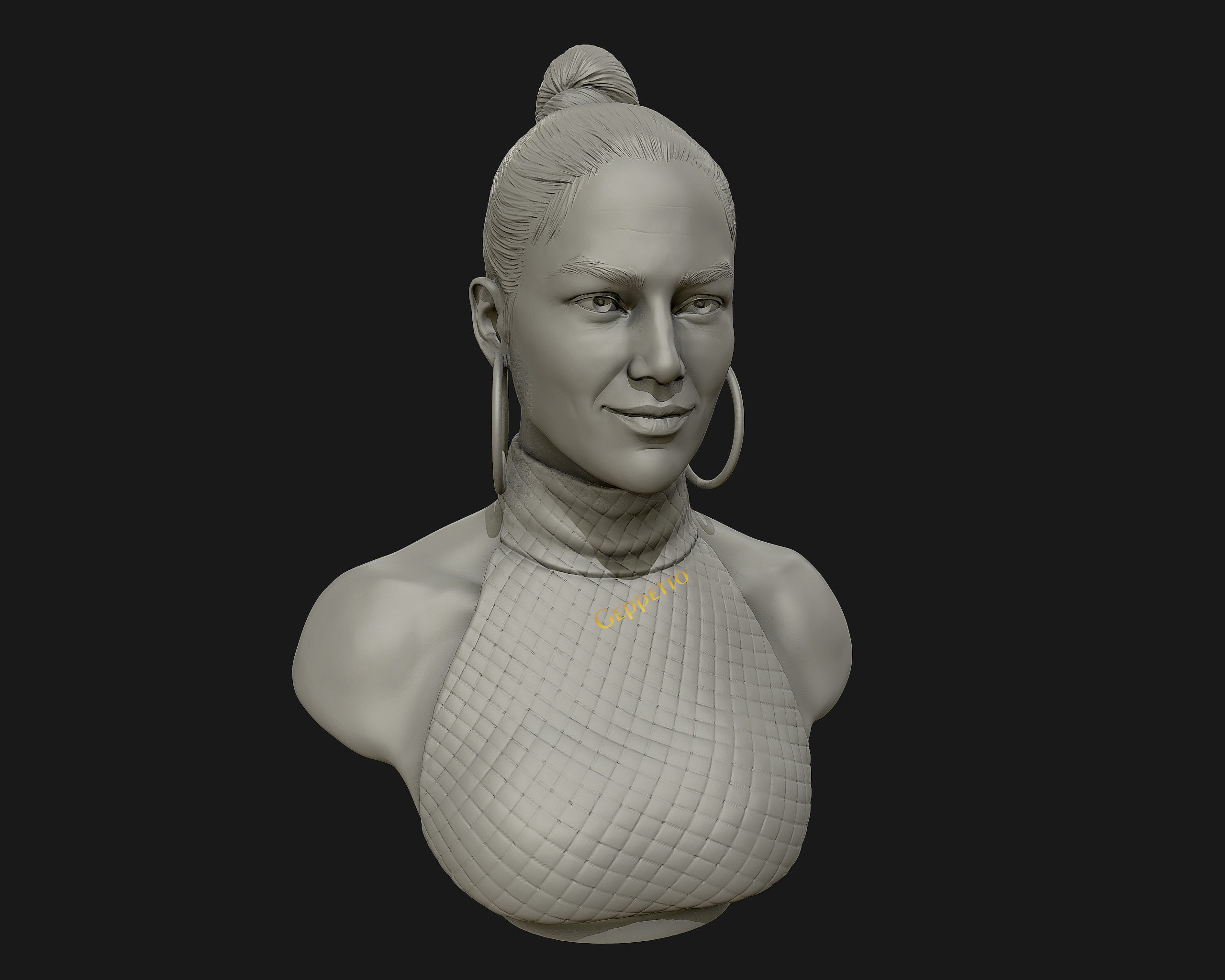 Jennifer Lopez  sculpture Ready to Print 3D print model_29
