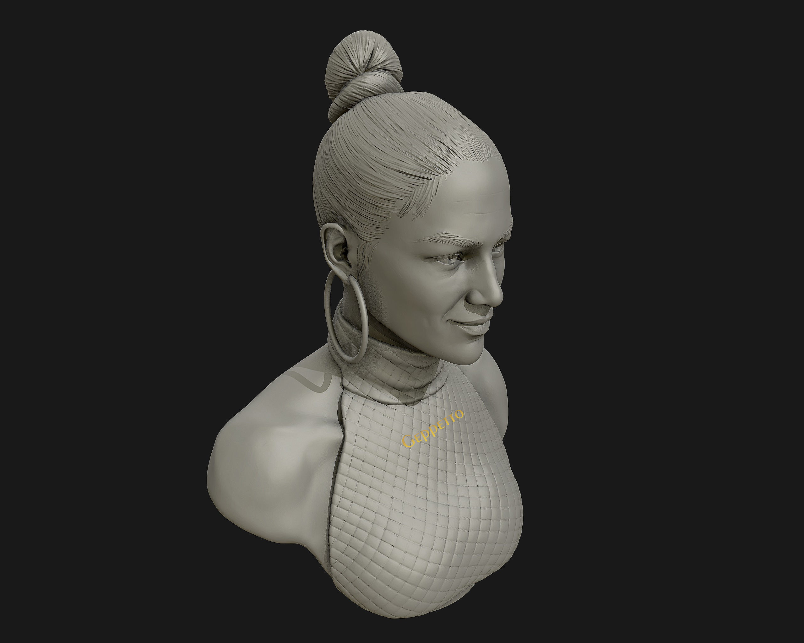Jennifer Lopez  sculpture Ready to Print 3D print model_11