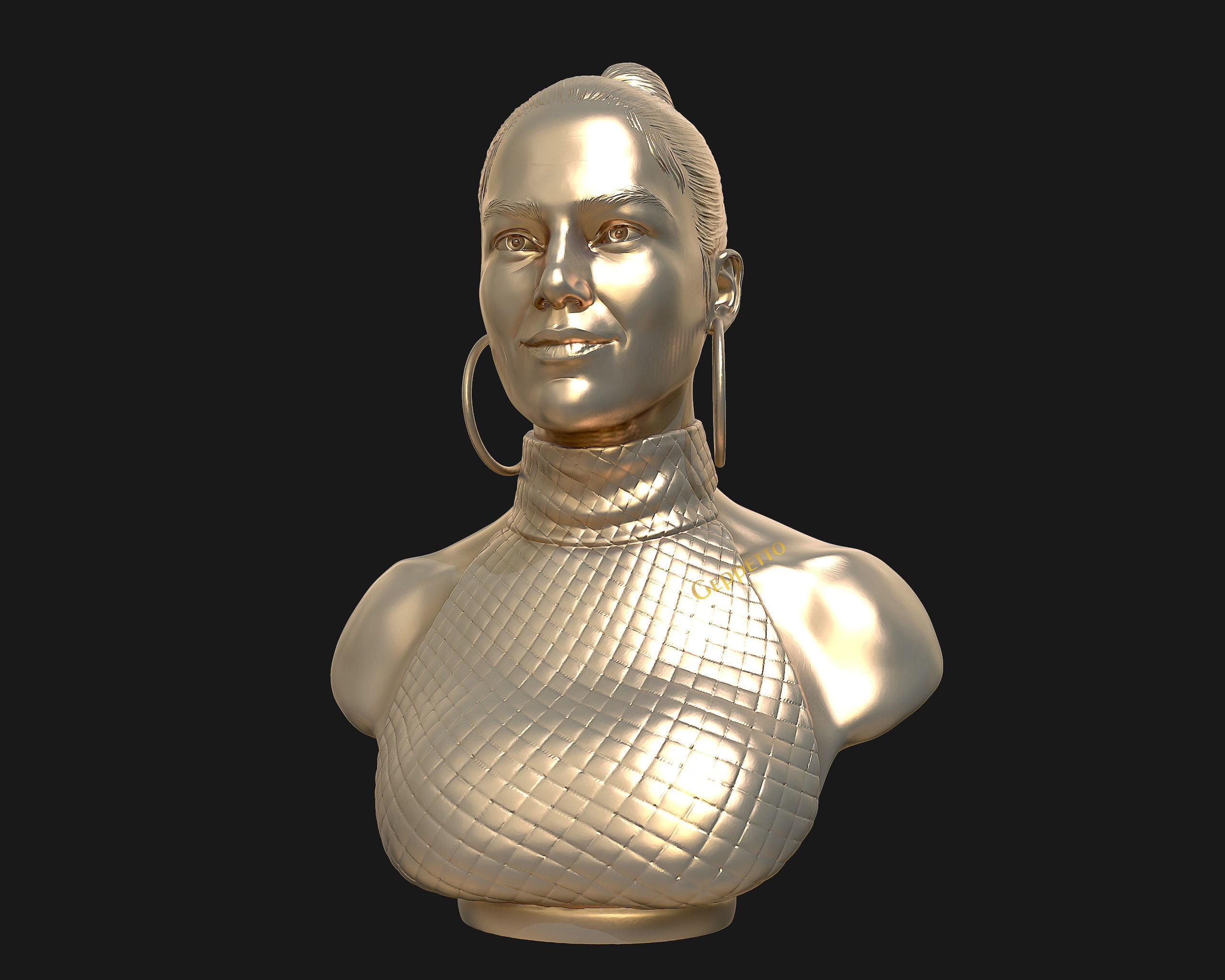 Jennifer Lopez  sculpture Ready to Print 3D print model_14
