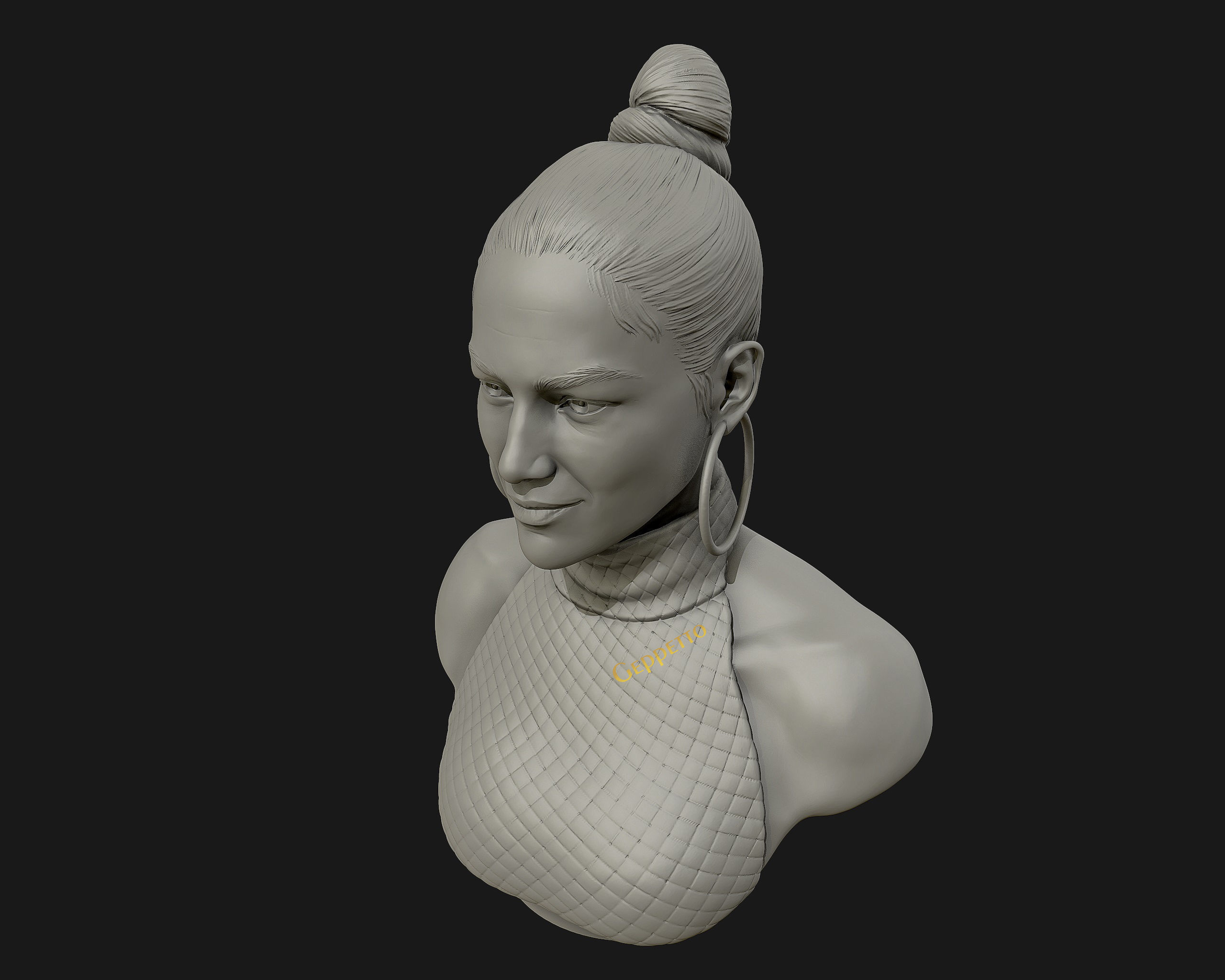 Jennifer Lopez  sculpture Ready to Print 3D print model_10