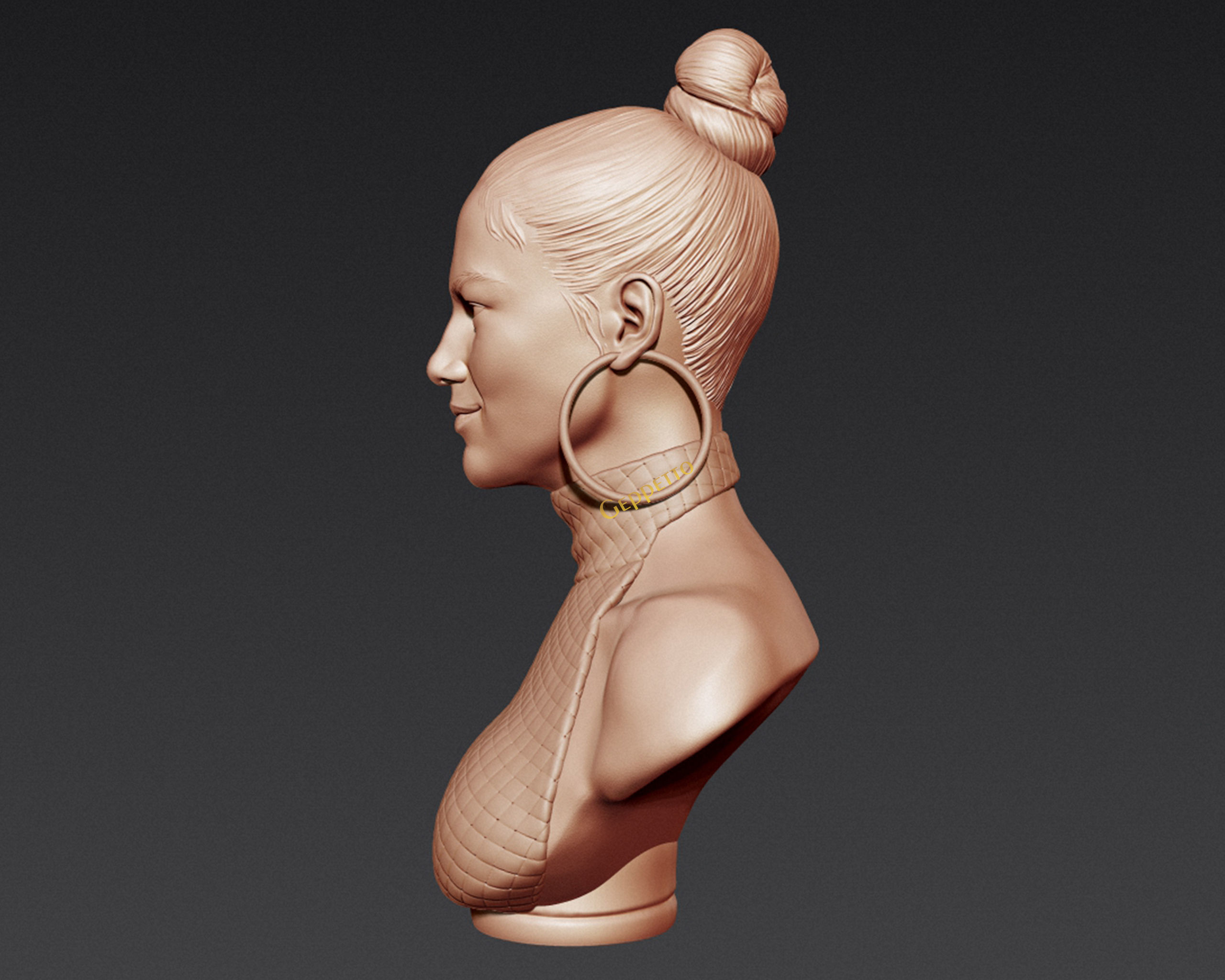 Jennifer Lopez  sculpture Ready to Print 3D print model_3