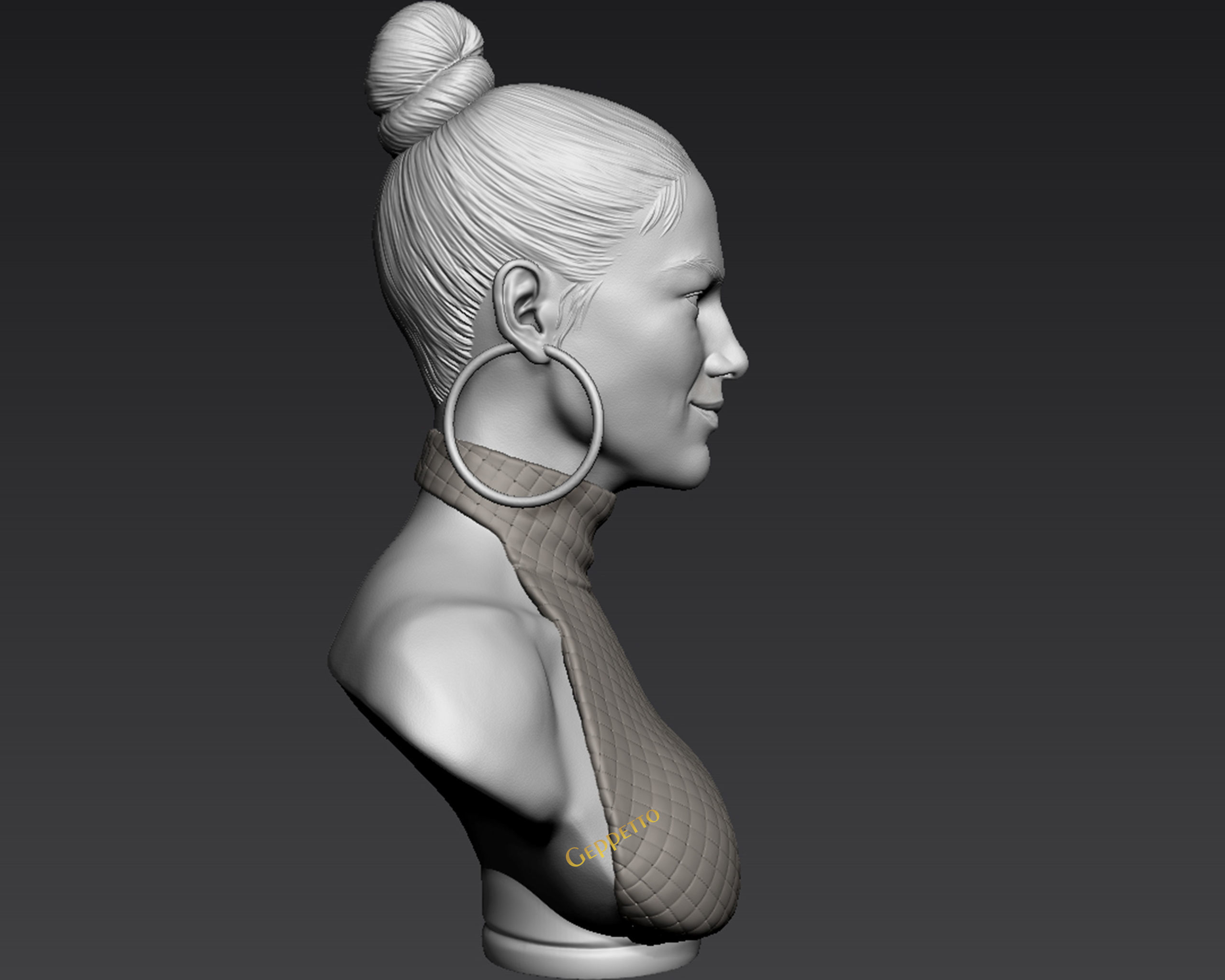 Jennifer Lopez  sculpture Ready to Print 3D print model_6