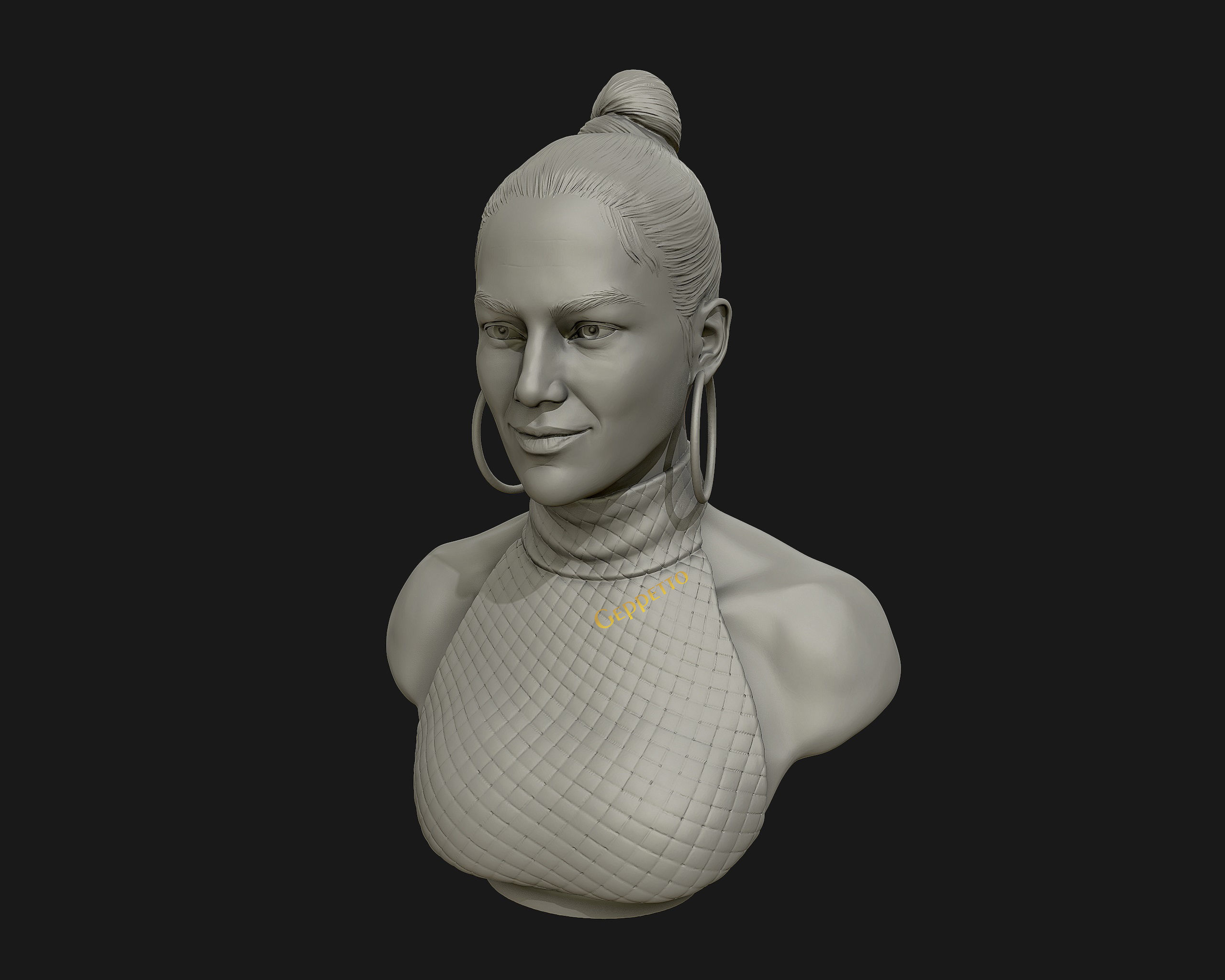 Jennifer Lopez  sculpture Ready to Print 3D print model_18