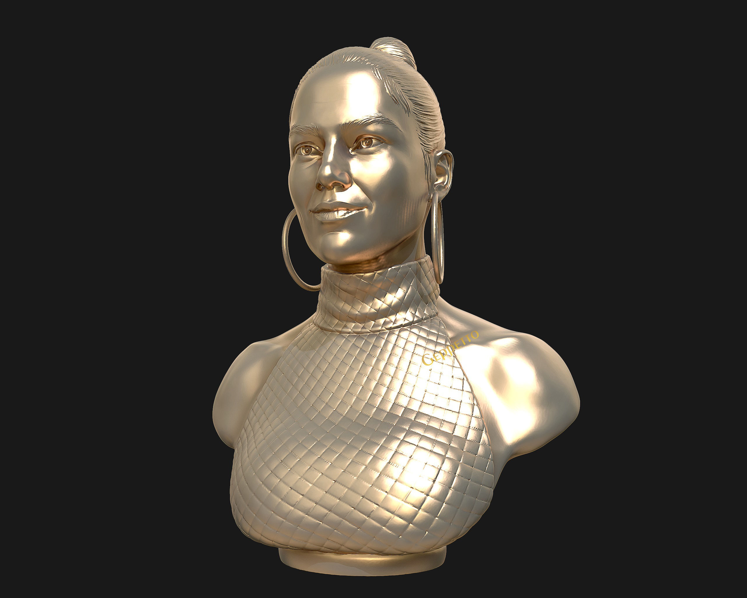 Jennifer Lopez  sculpture Ready to Print 3D print model_13
