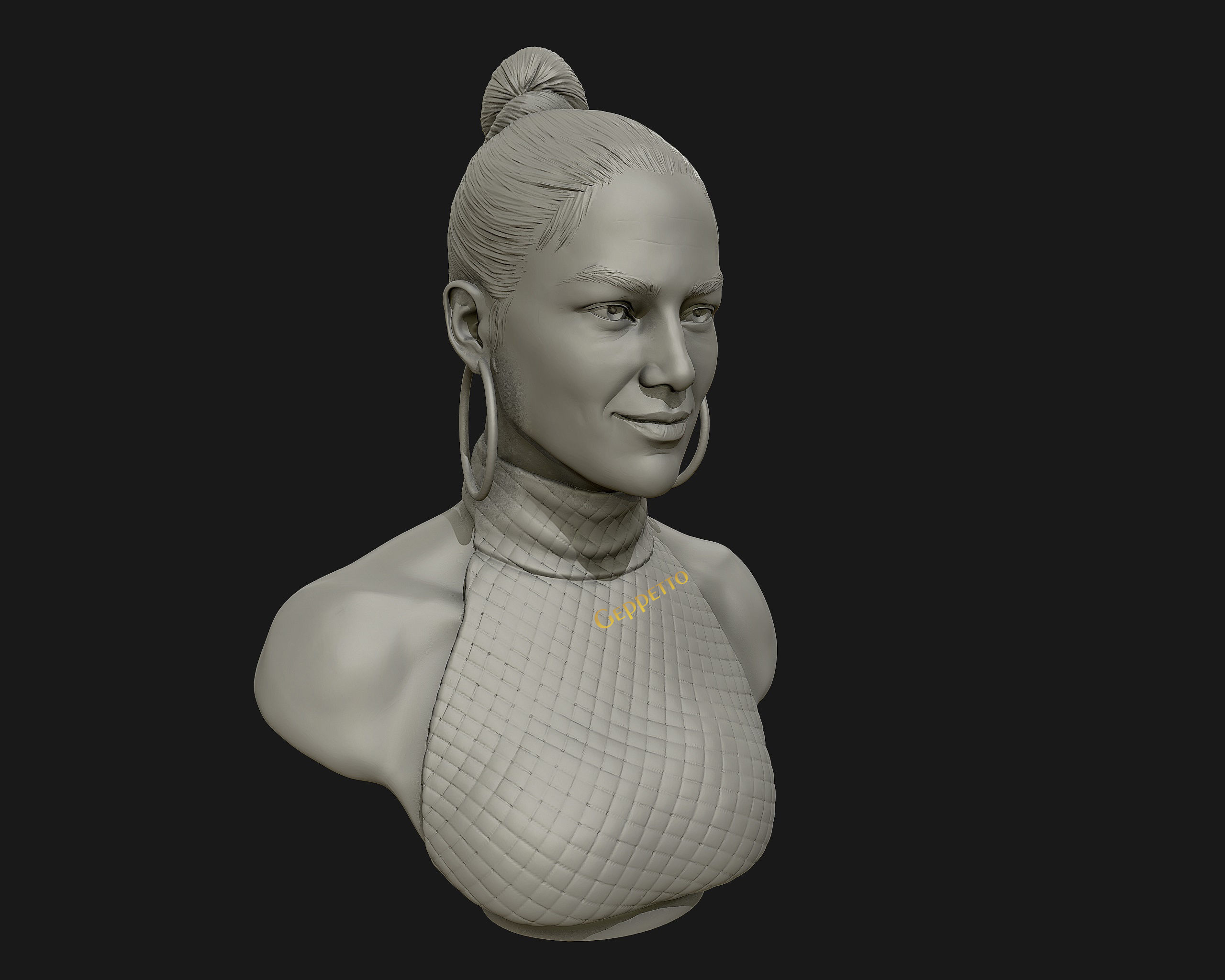 Jennifer Lopez  sculpture Ready to Print 3D print model_30