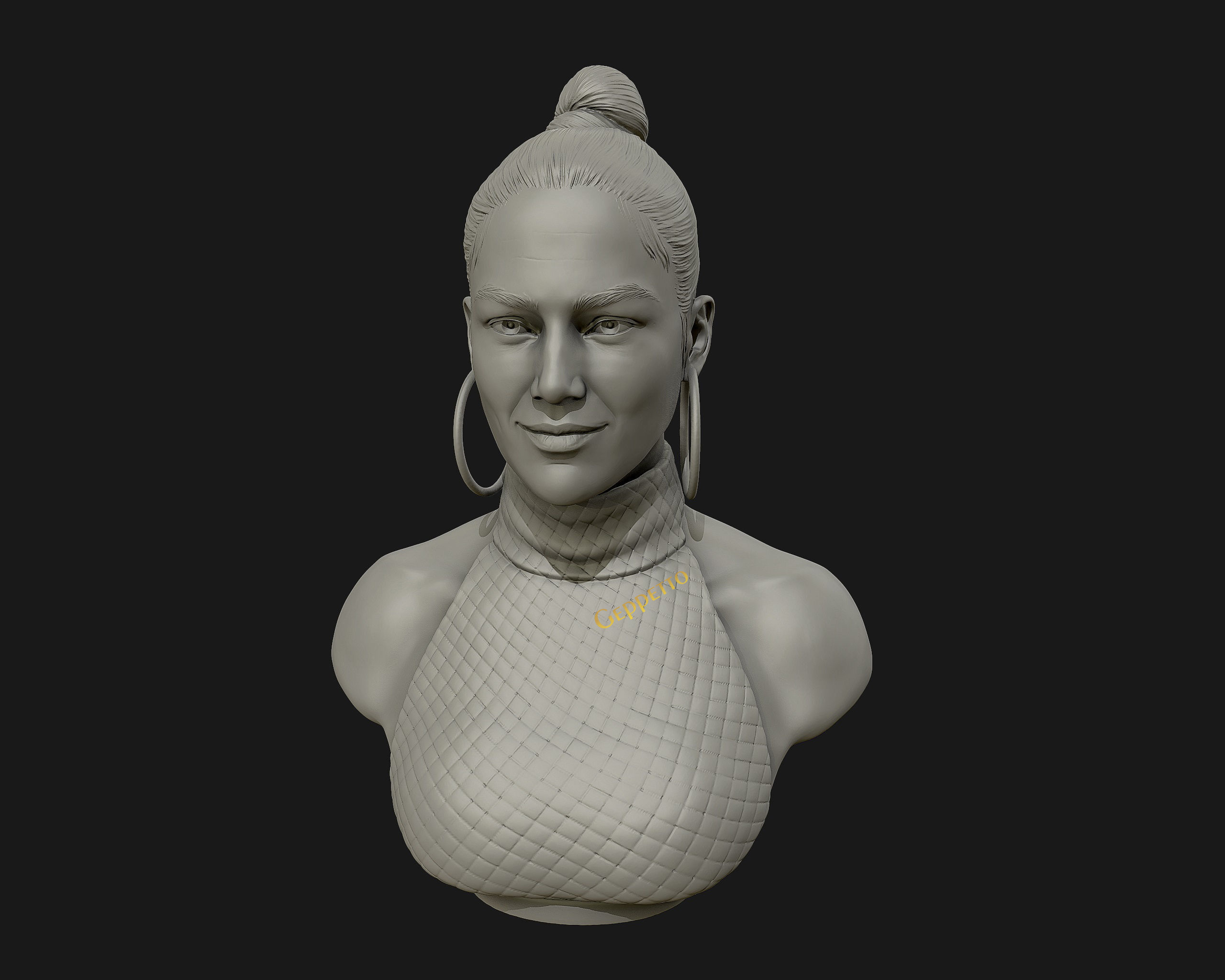 Jennifer Lopez  sculpture Ready to Print 3D print model_27