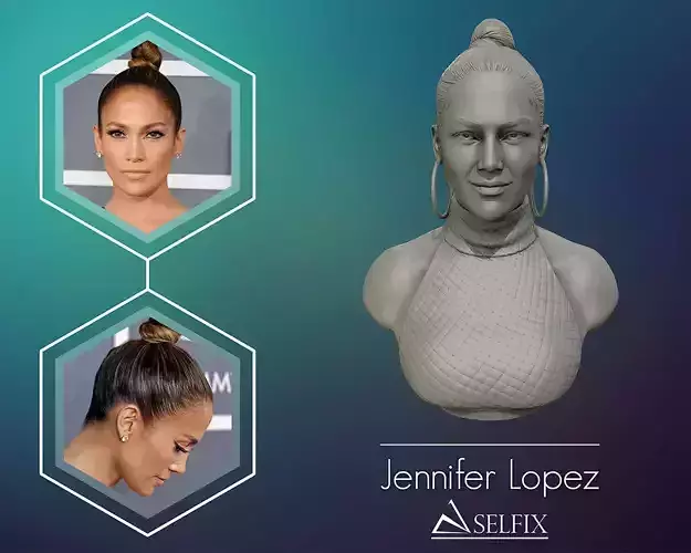 Jennifer Lopez  sculpture Ready to Print 3D print model