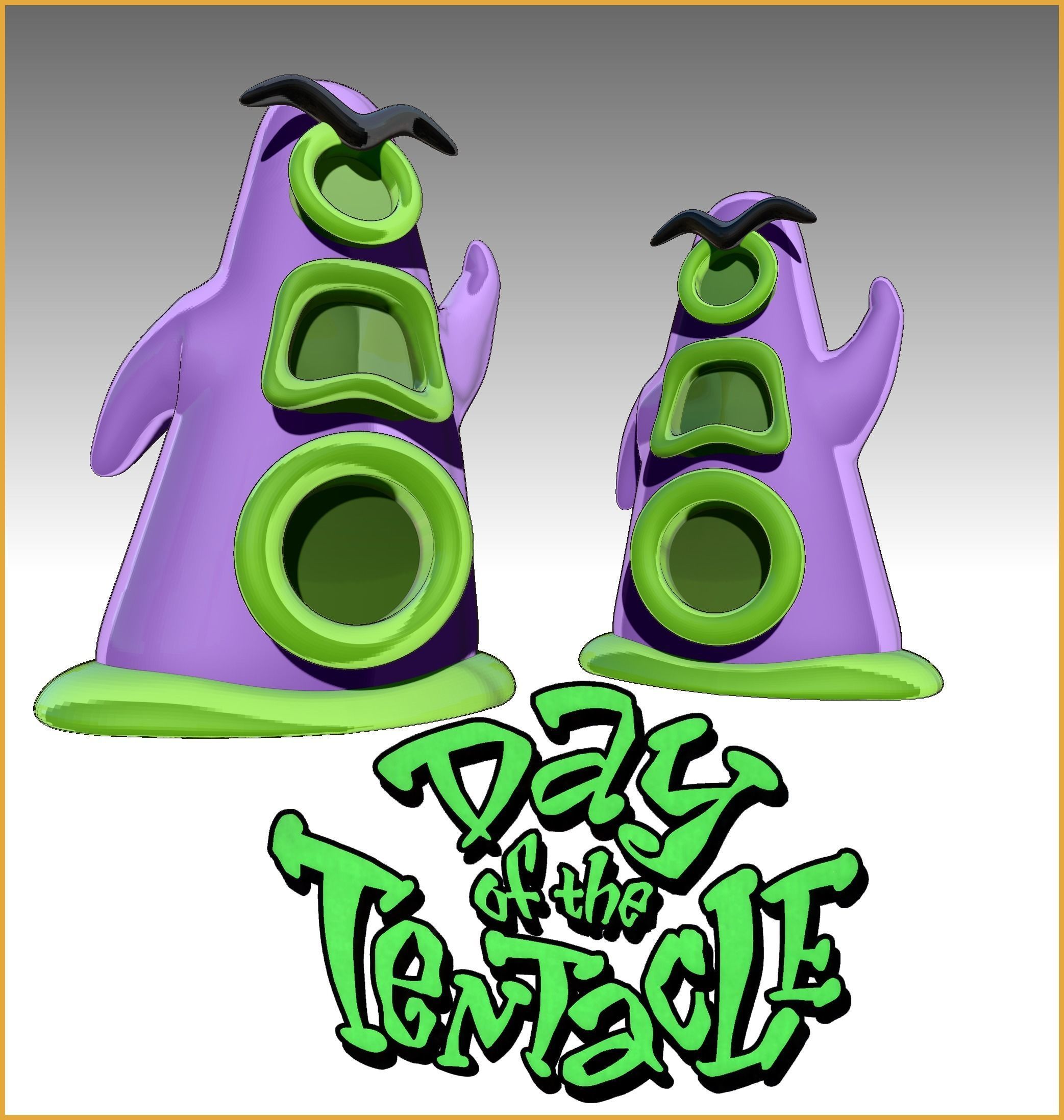 Day of the Tentacle 3D print model_1