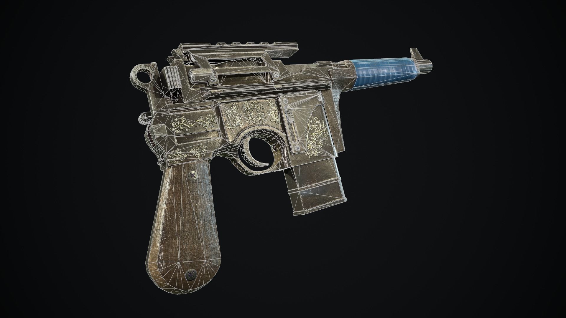 Secondary weapon pack Low-poly 3D model_12