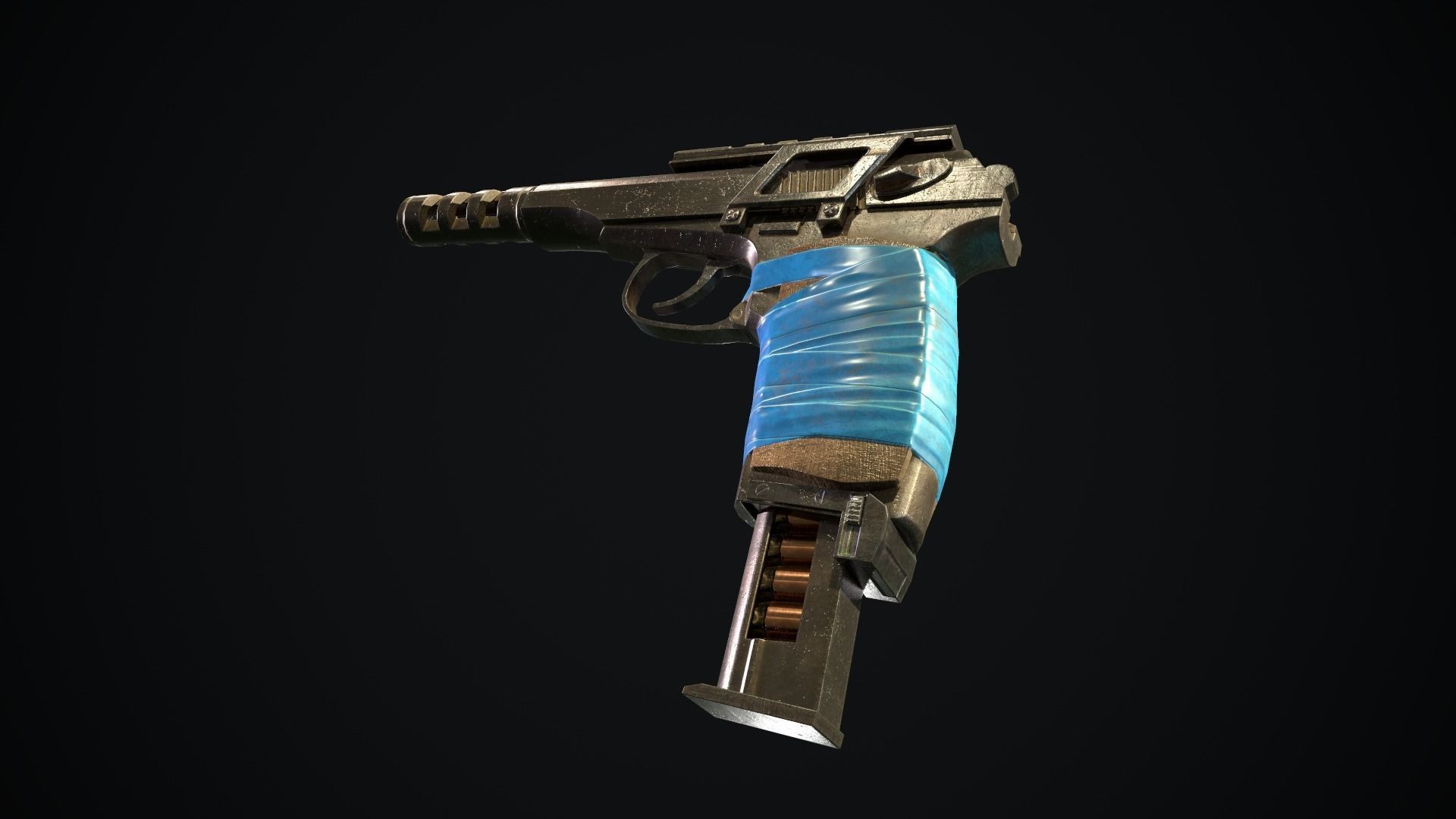 Secondary weapon pack Low-poly 3D model_4