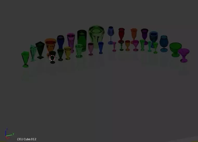 glass new design 30 glass Low-poly 3D model