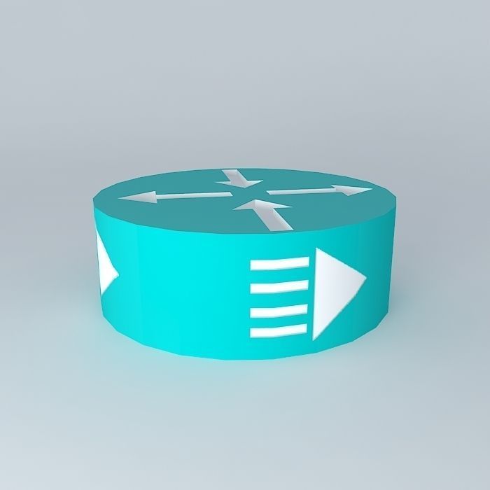 Cisco Edge and Broadband Router Icon 3D model_2