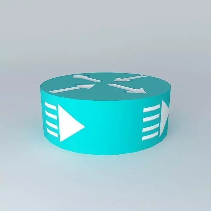Cisco Edge and Broadband Router Icon 3D model_0