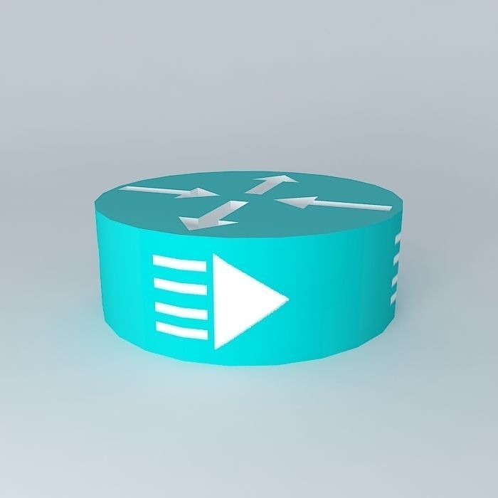 Cisco Edge and Broadband Router Icon 3D model_1