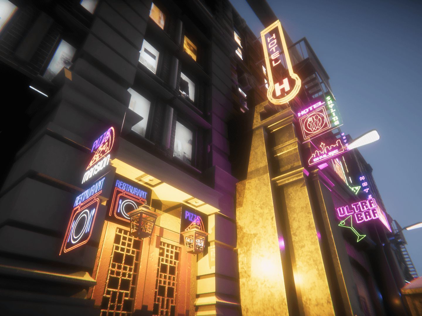 Neon Signs for Unreal Low-poly 3D model_3