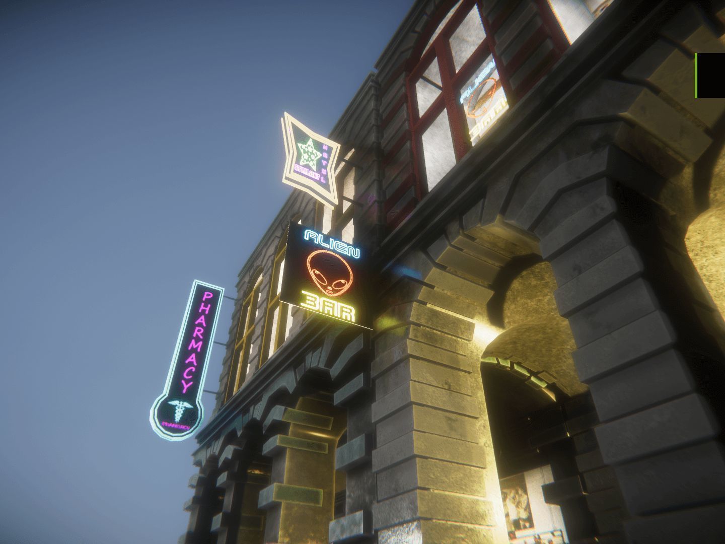 Neon Signs for Unreal Low-poly 3D model_10