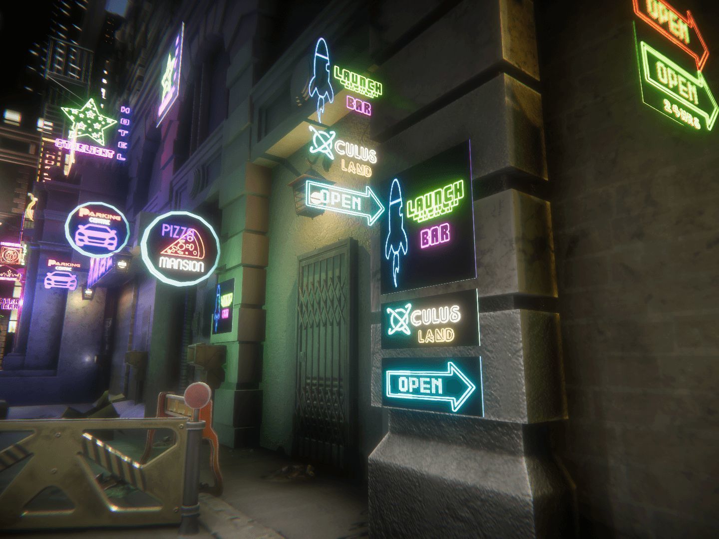 Neon Signs for Unreal Low-poly 3D model_15
