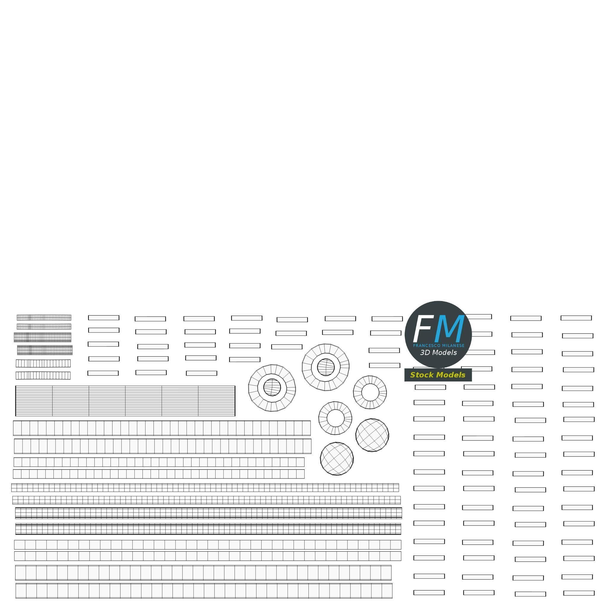 Wooden wagon 3D model_13