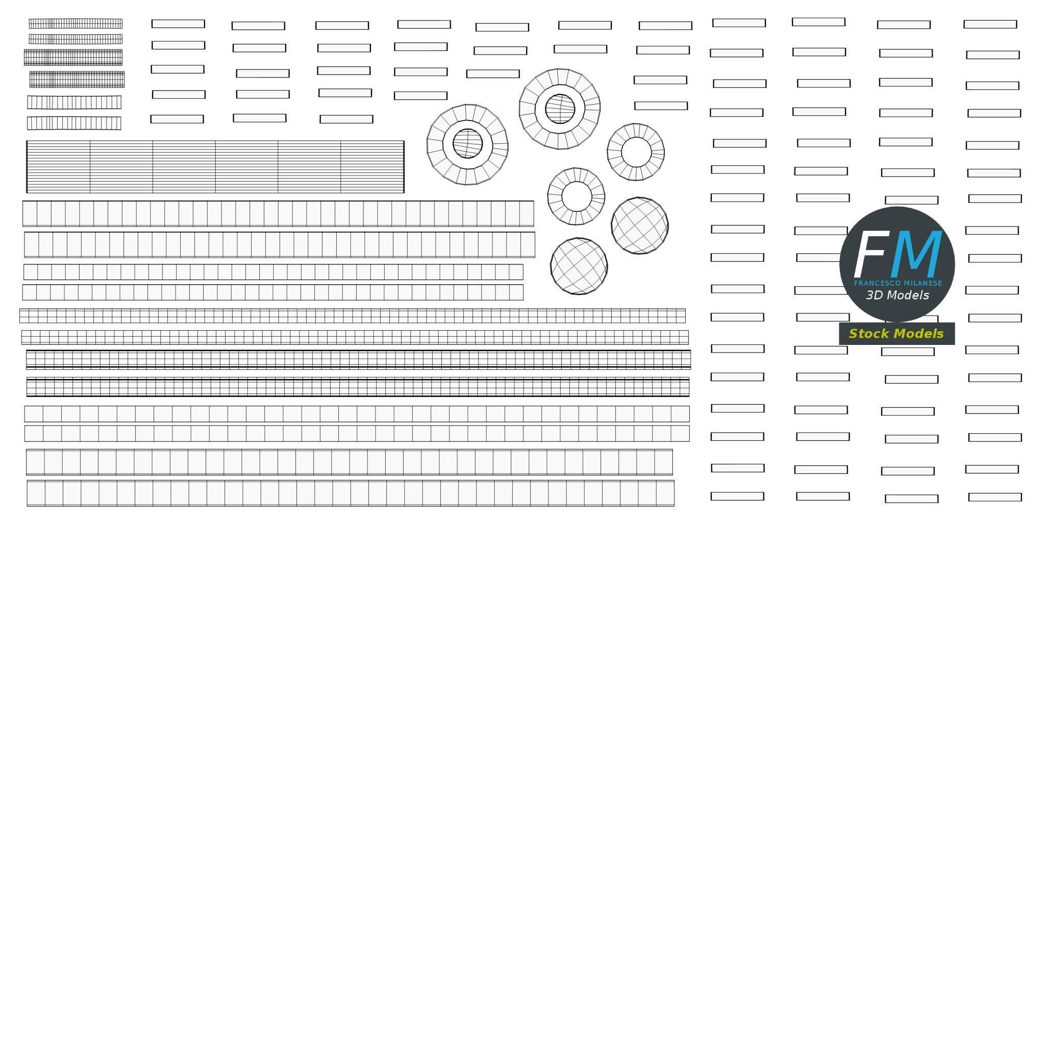 Wooden wagon 3D model_11