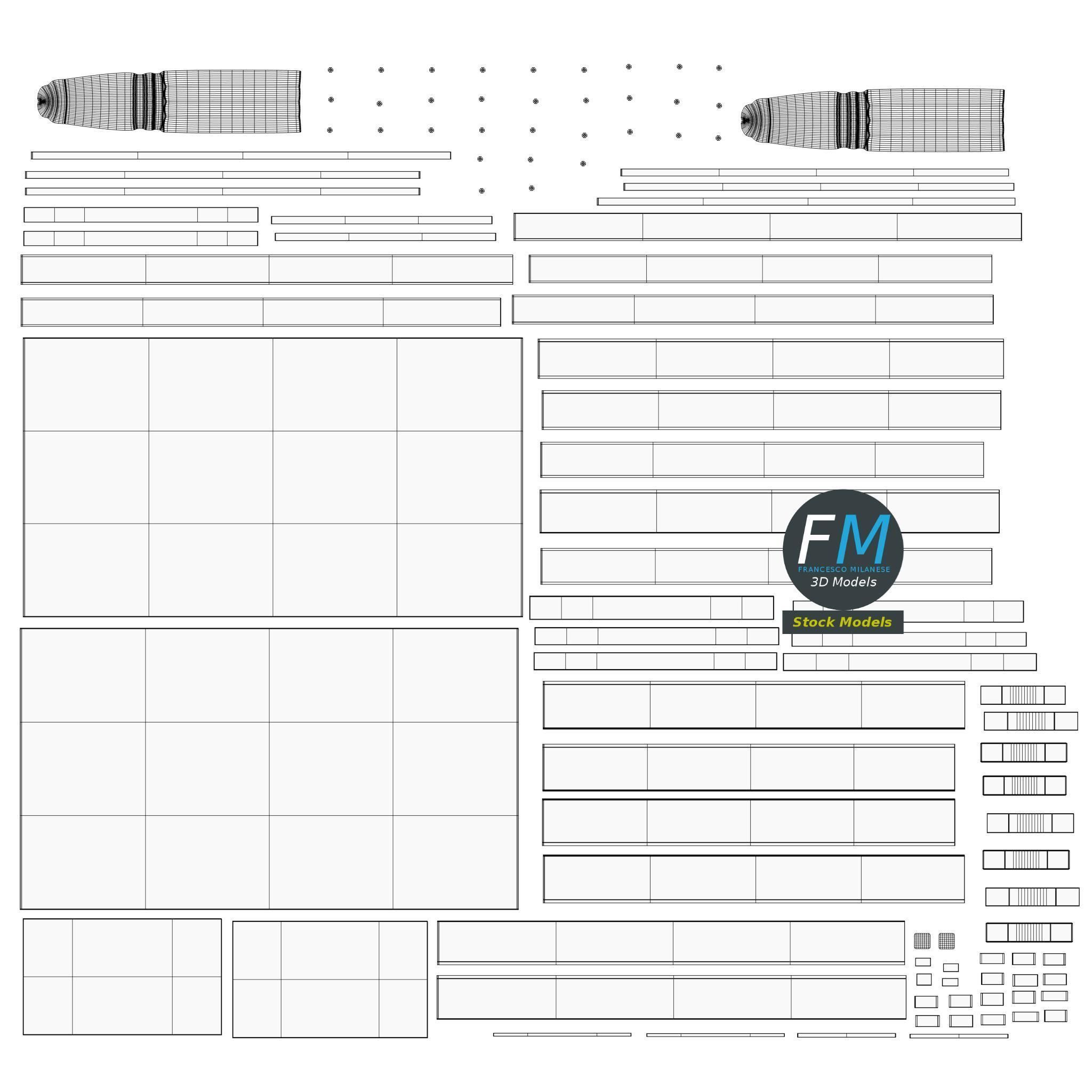 Wooden wagon 3D model_12