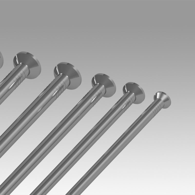Round nails DIN 1151 3D model_5