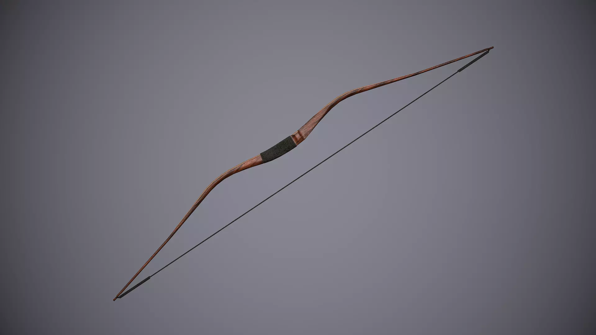 Bow Corner Medieval Low-poly 3D model