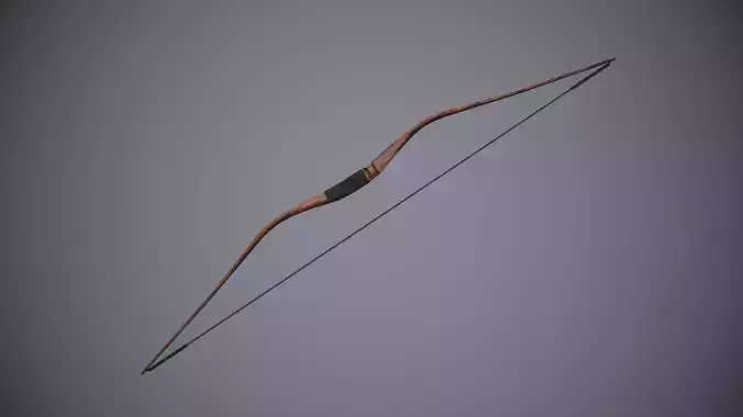 Bow  Corner Medieval Low-poly 3D model
