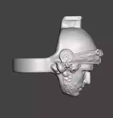 mars high detailed ring 