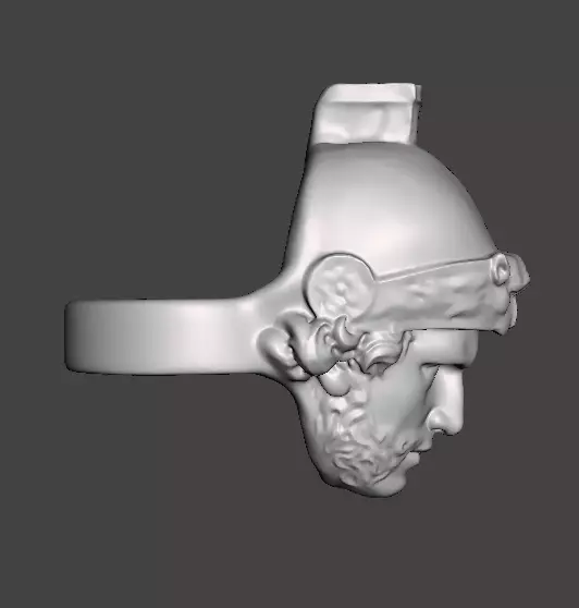 mars high detailed ring  3D print model_0