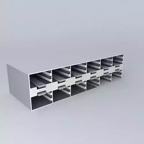 12 2 row x 6 X2 10 GE X2 recepticals 3D model