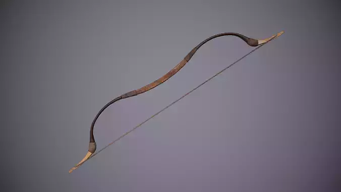 Bow Hungarian Medieval Low-poly 3D model