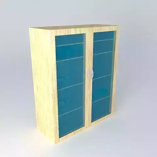 Glass face dish cabinet