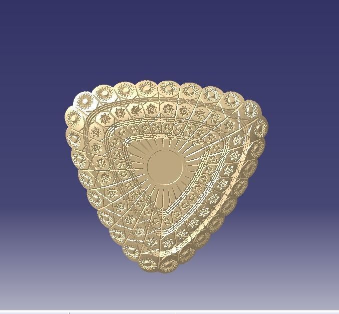 pk triangular sweet dish 3D print model_11