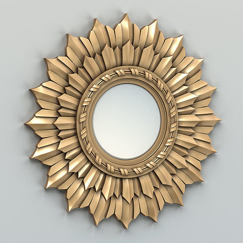 Round mirror frame 005 3D model