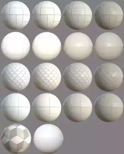 PBR Bathroom Tiles Material Collection Texture