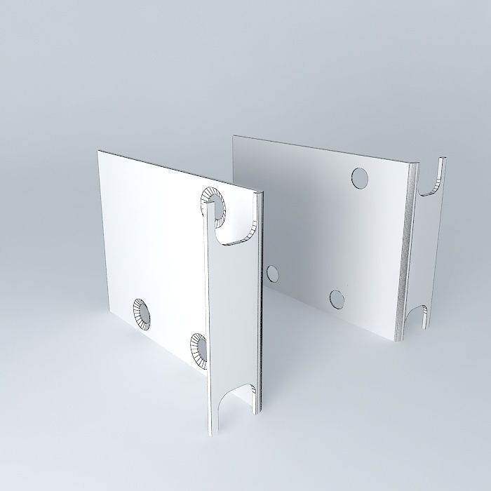 Cisco 1u Rack Mount 3D model_3