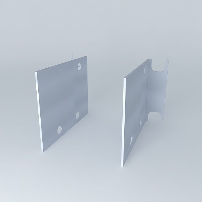 Cisco 1u Rack Mount 3D model_1