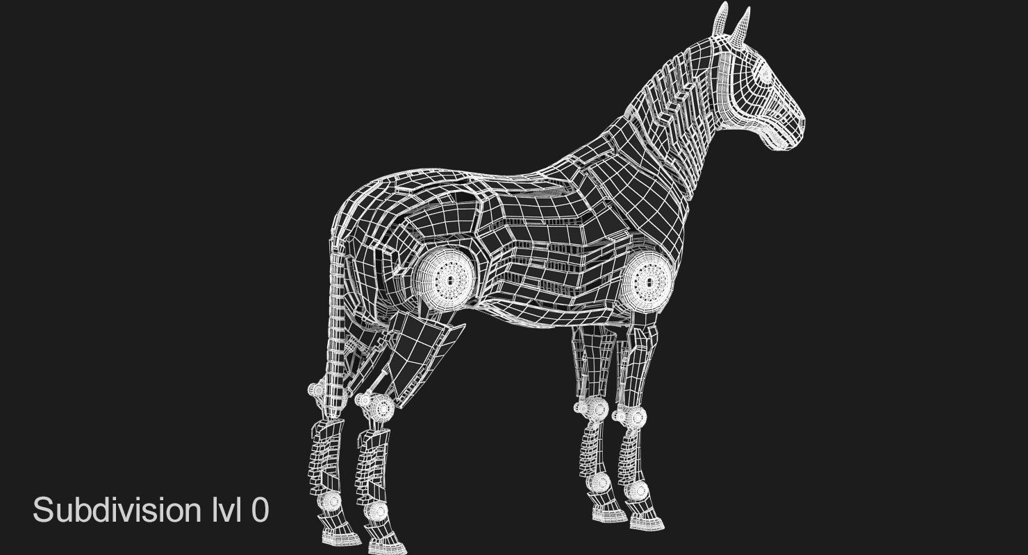 Robot Horse 3D model_14