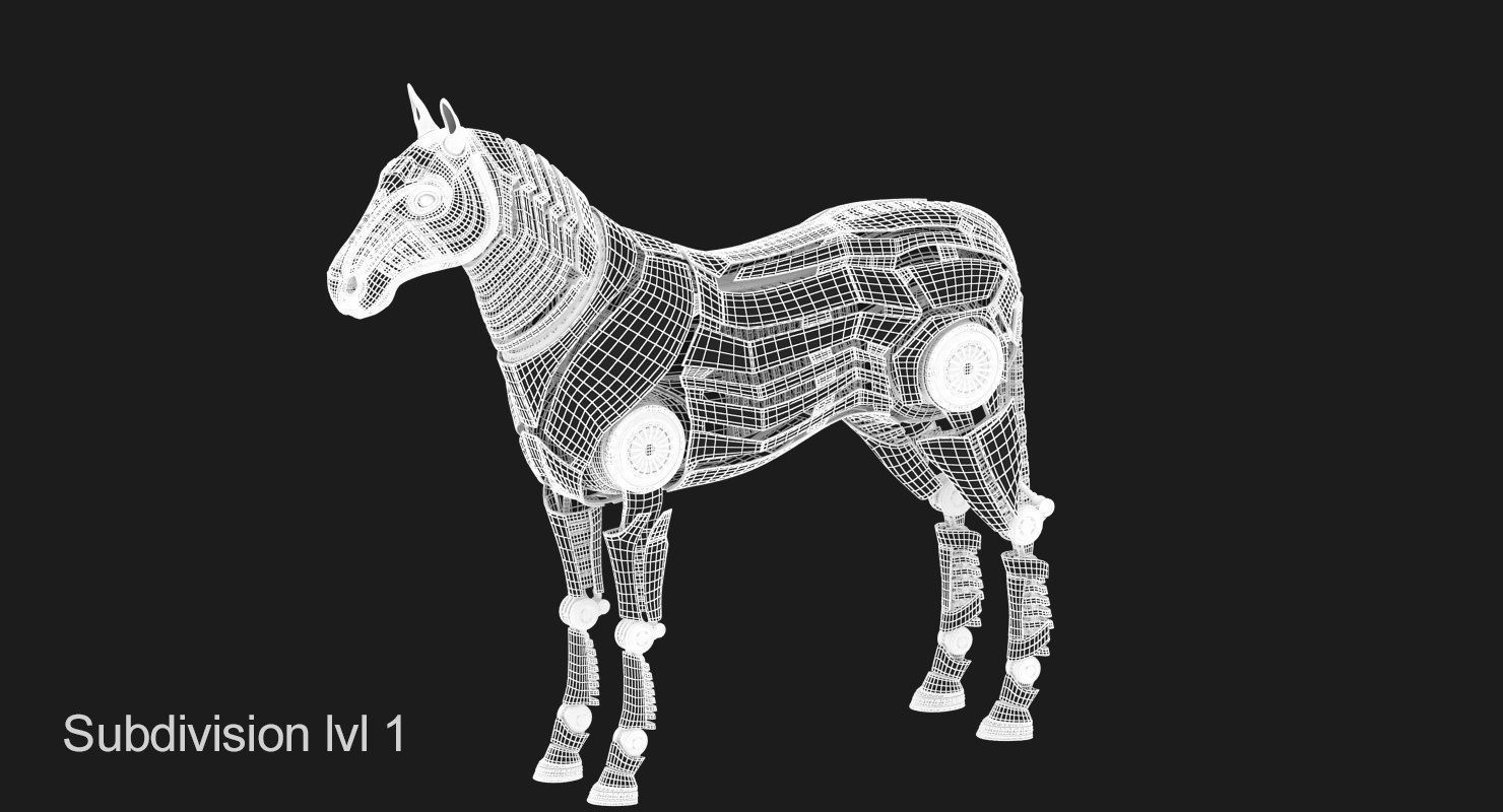 Robot Horse 3D model_13
