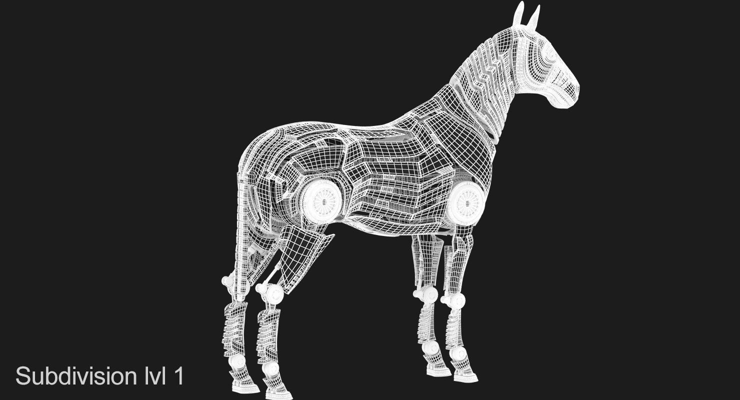 Robot Horse 3D model_15