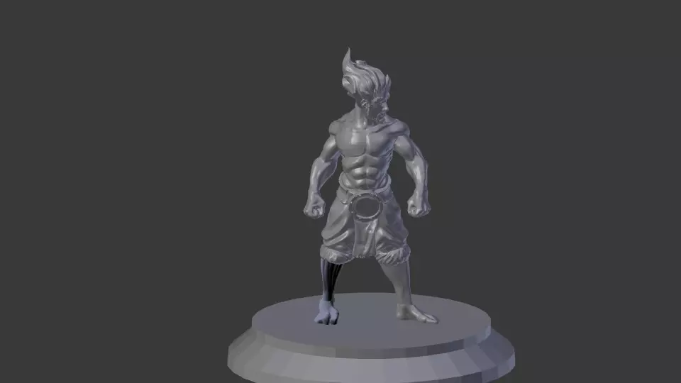 Halfling Monk 3D print model
