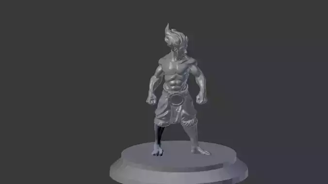  Halfling Monk             3D print model
