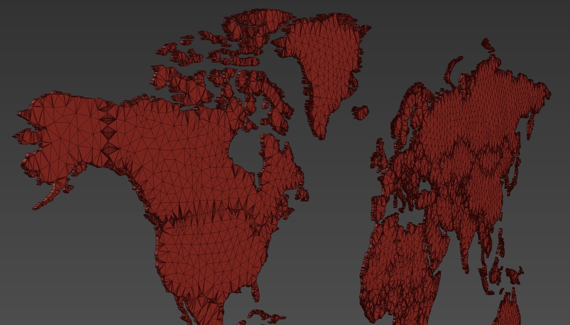 World map 3D model_9