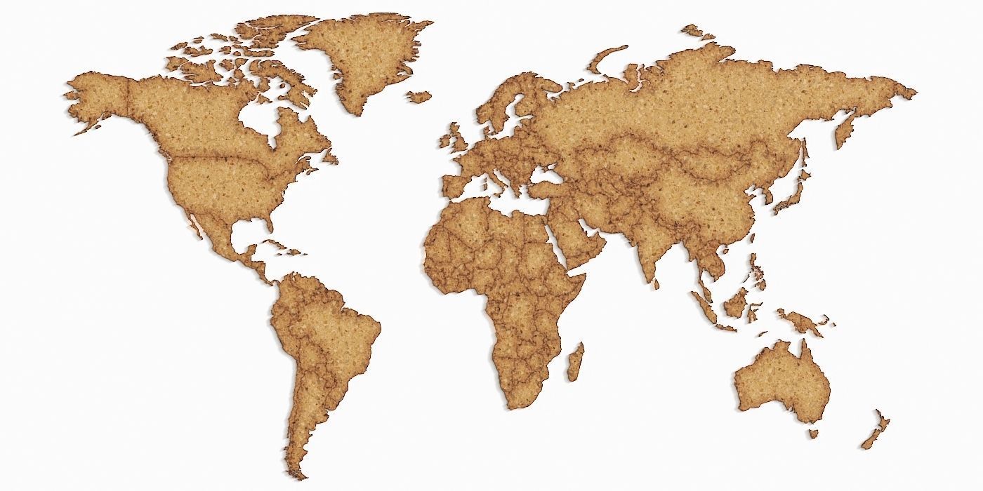 World map 3D model_1