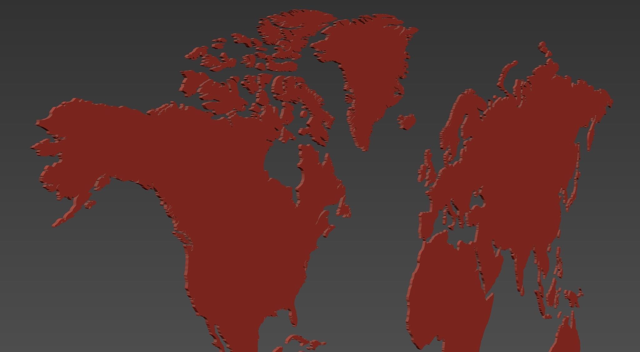 World map 3D model_8