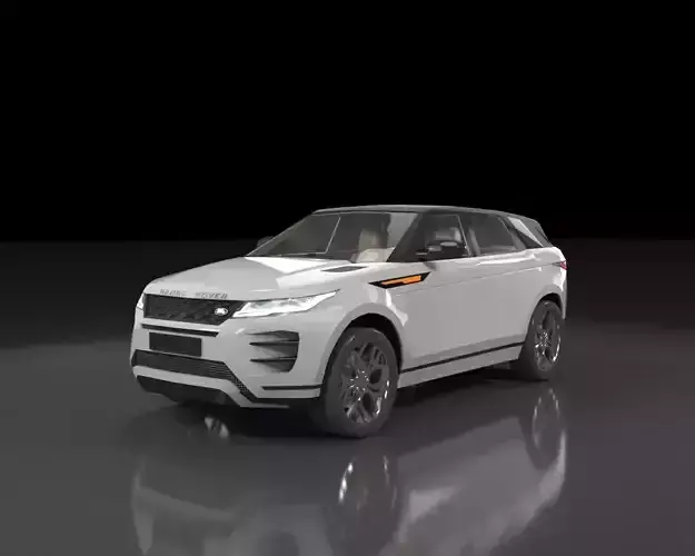 Low poly Range Rover Evoque 2019