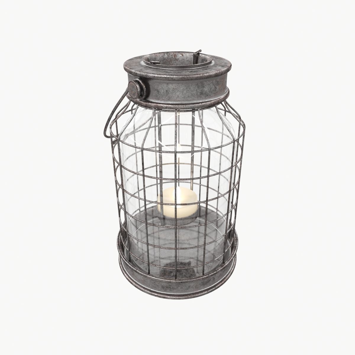 Old Lamp 2 3D model_7
