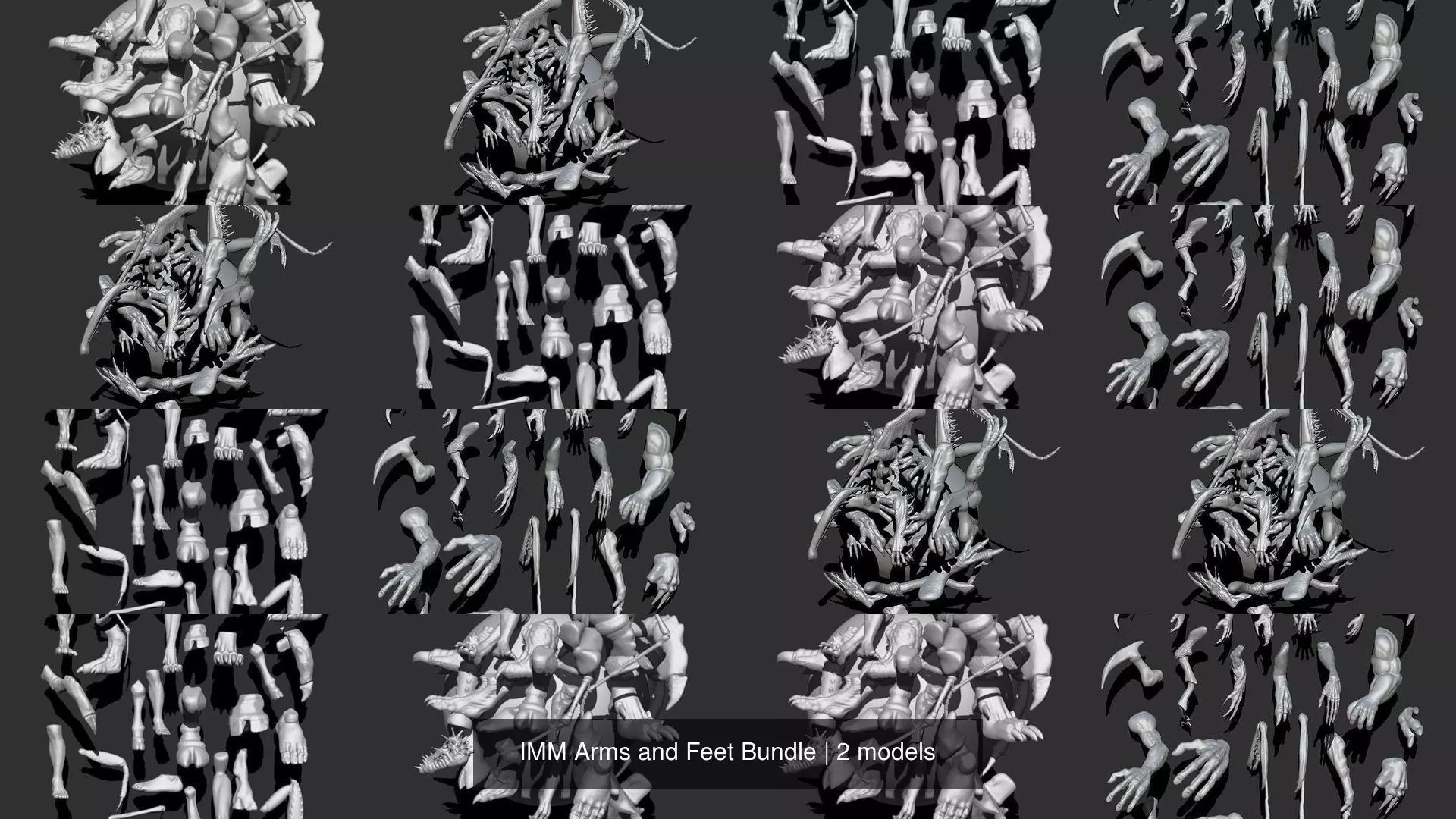 IMM Arms and Feet Bundle 3D Model Collection_0